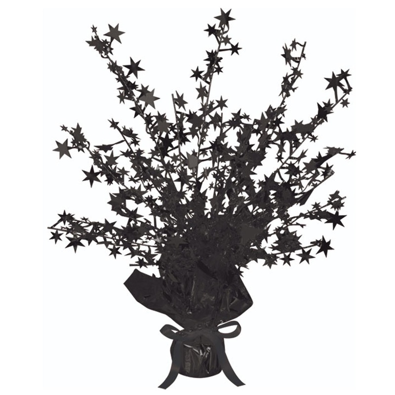 12 Pack Beistle Star Party Centerpiece - black