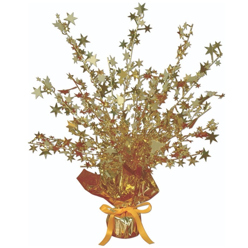 12 Pack Beistle Star Party Centerpiece - gold