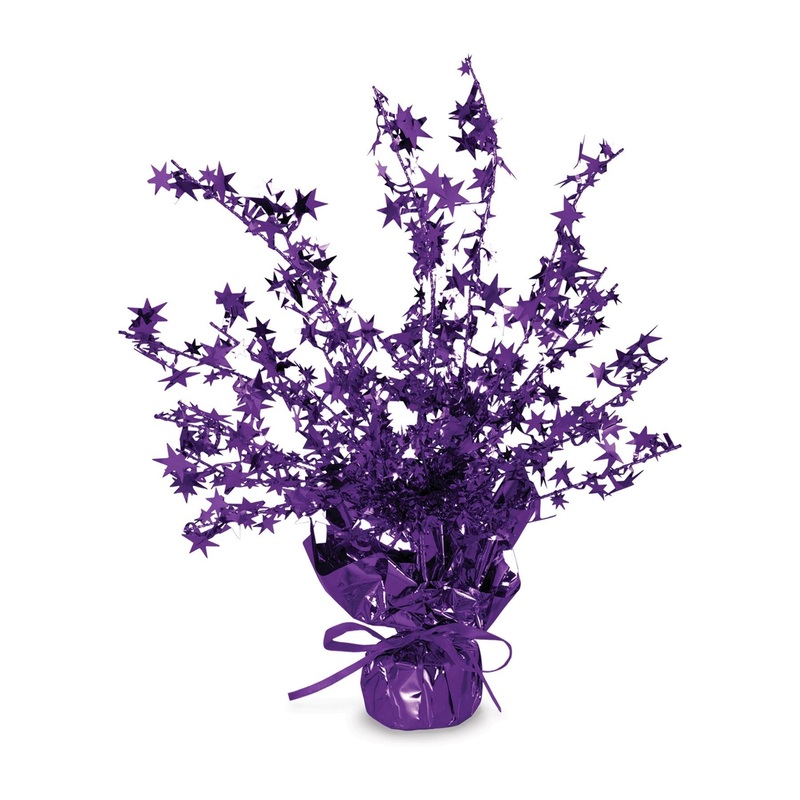 12 Pack Beistle Star Party Centerpiece - purple