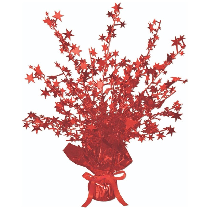12 Pack Beistle Star Party Centerpiece - red
