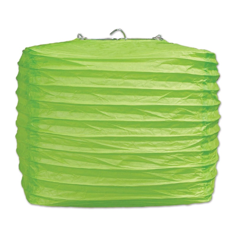 24 Pack Beistle Light Green Party Square Paper Lanterns