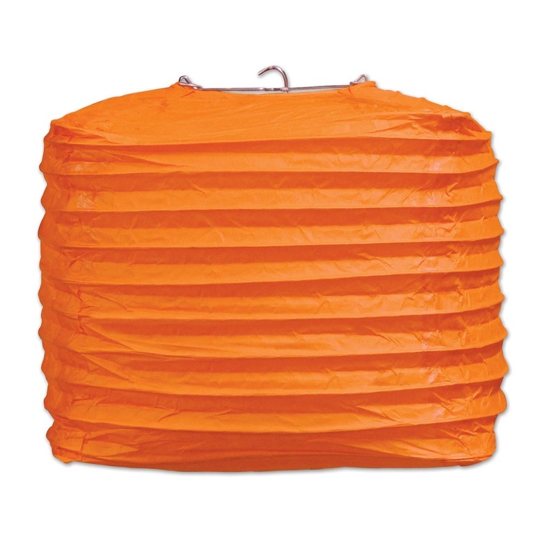 24 Pack Beistle Orange Party Square Paper Lanterns