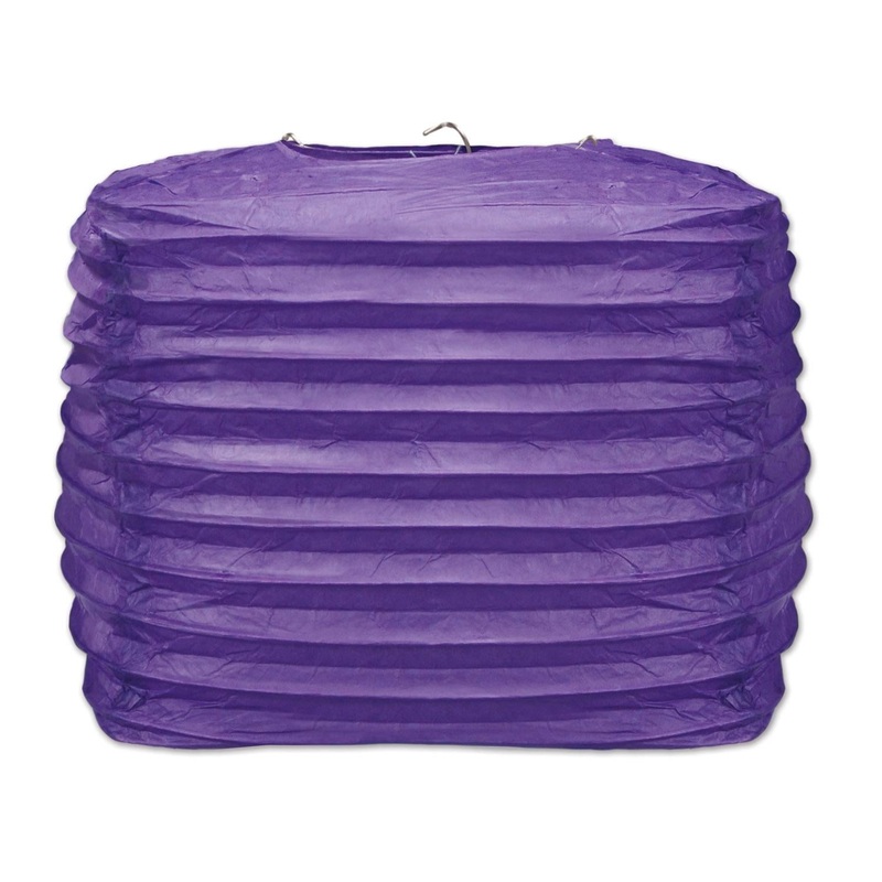24 Pack Beistle Purple Party Square Paper Lanterns