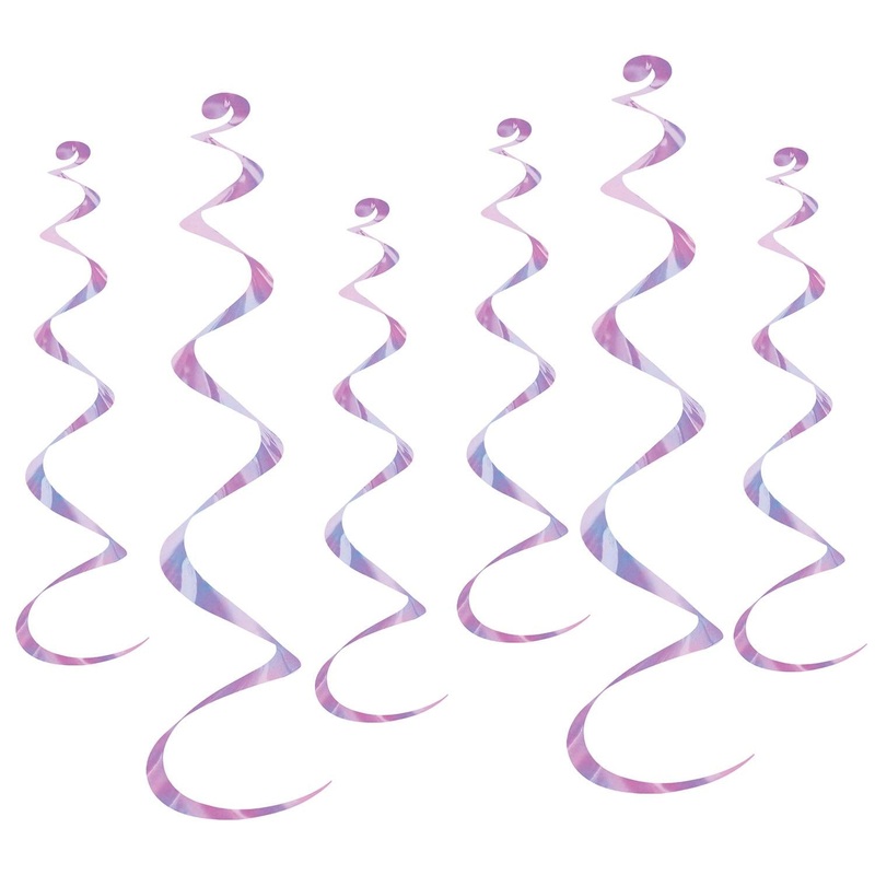 36 Piece Beistle Twirly Party Whirlys opalescent