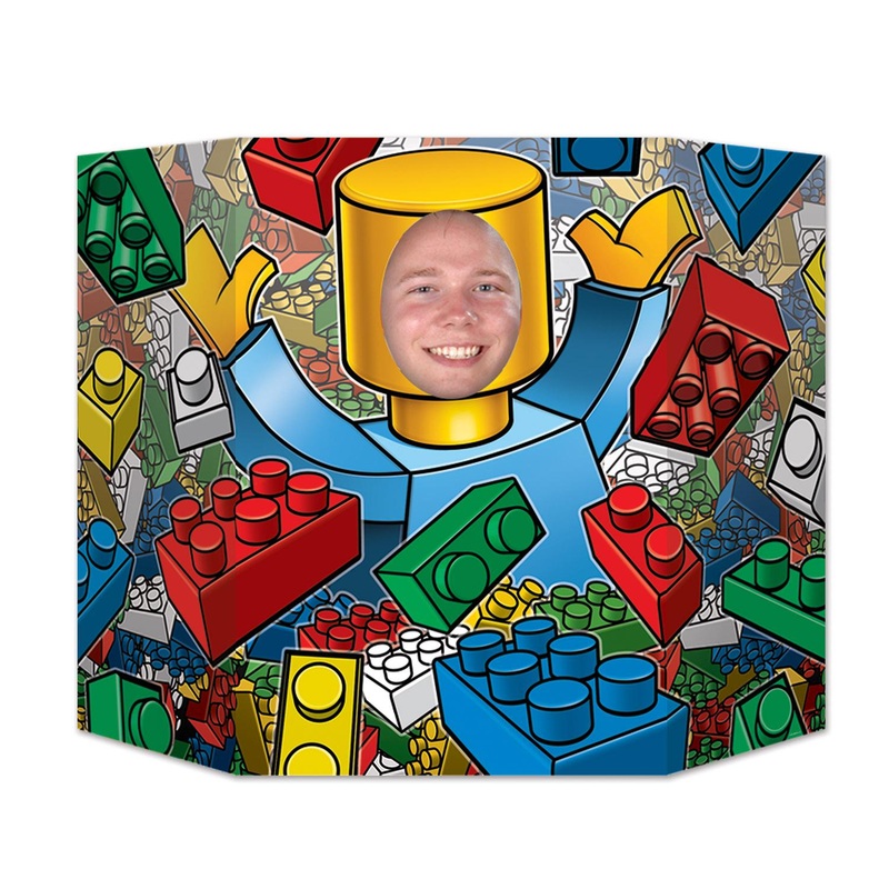 6 Pack Beistle Building Blocks Party Photo Prop