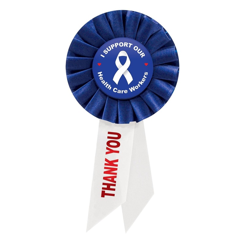 6 Pack Beistle I Support Our Health Care Workers Rosette
