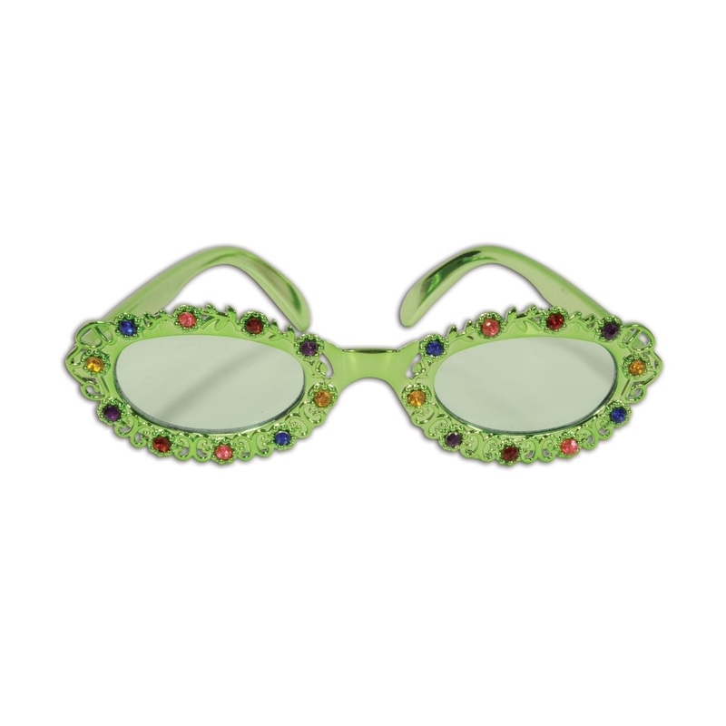 6 Pack Beistle Jeweled Flower Garden Fanci-Frame Glasses