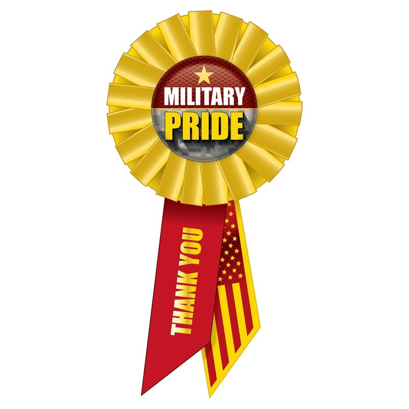 6 Pack Beistle Military Pride Rosette- Marines- 6.5 Inch