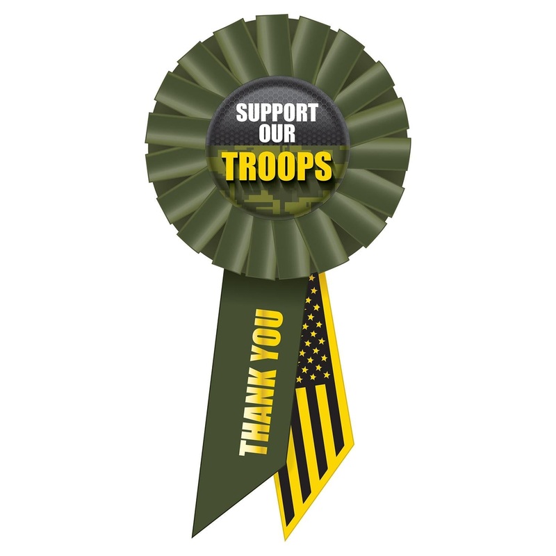 6 Pack Beistle Support Our Troops Rosette- Army