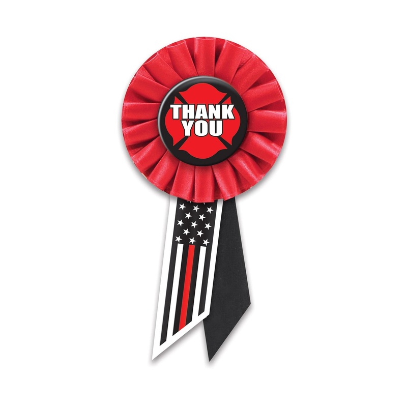 6 Pack Beistle Thank You Firefighters Rosette