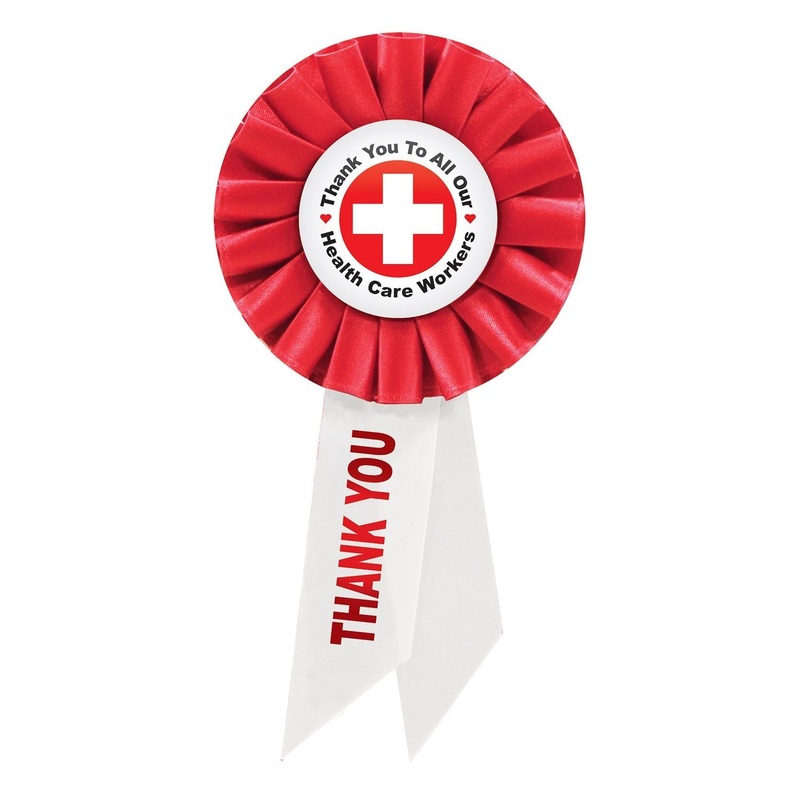 6 Pack Beistle TY To All Our Health Care Workers Rosette