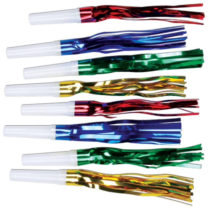 96 Pack Beistle New Year's Eve Squawkers Asst colors - Asst colors