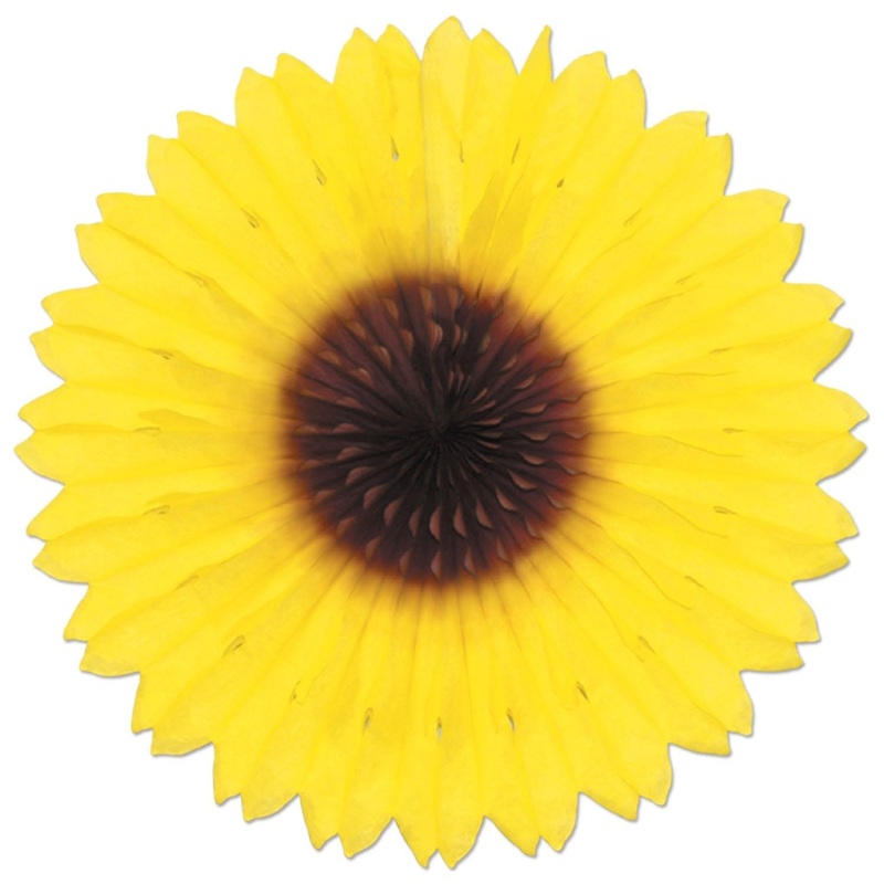 12 Pack Beistle Sunflower Party Fan