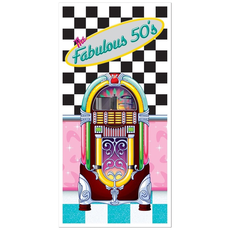 12 Pack Beistle The Fabulous 50's Party Door Cover