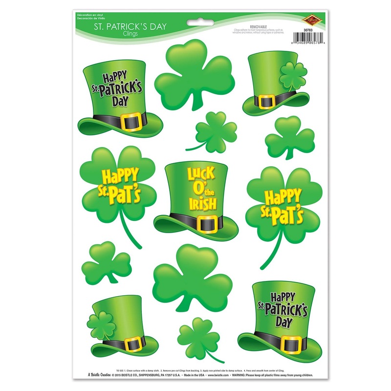 156 Piece Beistle St Patrick's Day Clings
