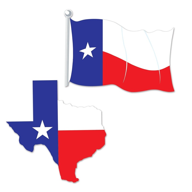 24 Pack Beistle Texas Party Cutouts