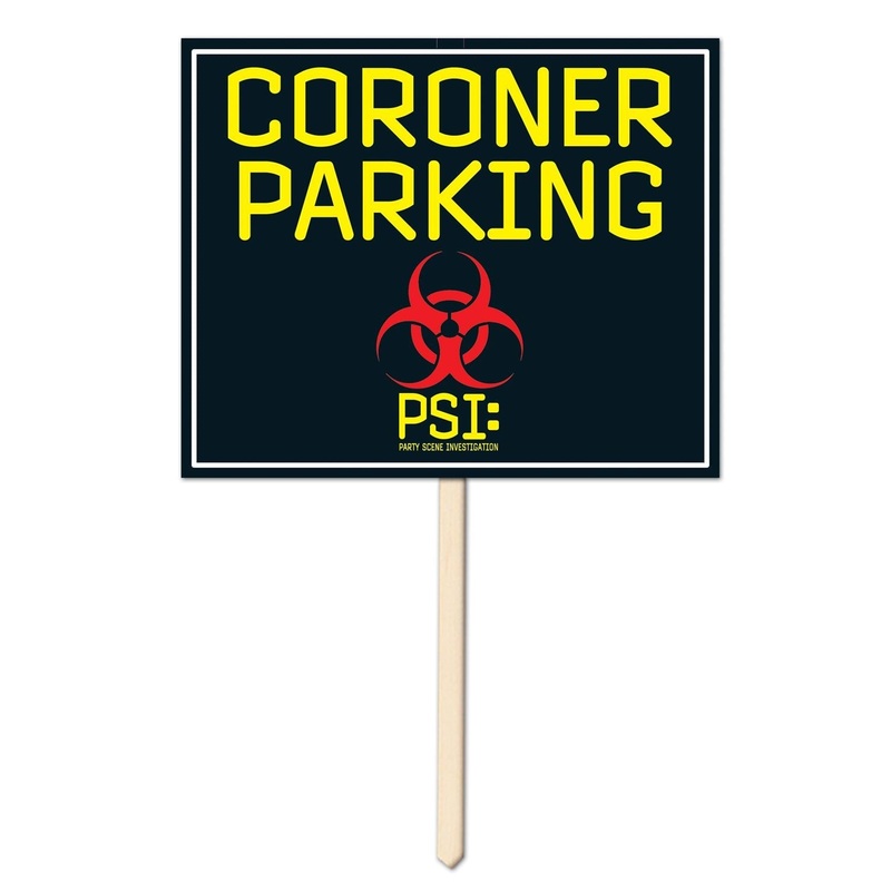 6 Pack Beistle Coroner Parking Party Yard Sign