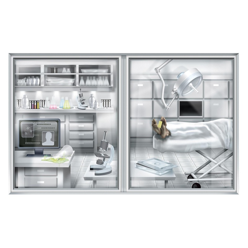 6 Pack Beistle PSI Laboratory/Morgue Party Insta-View Decoration