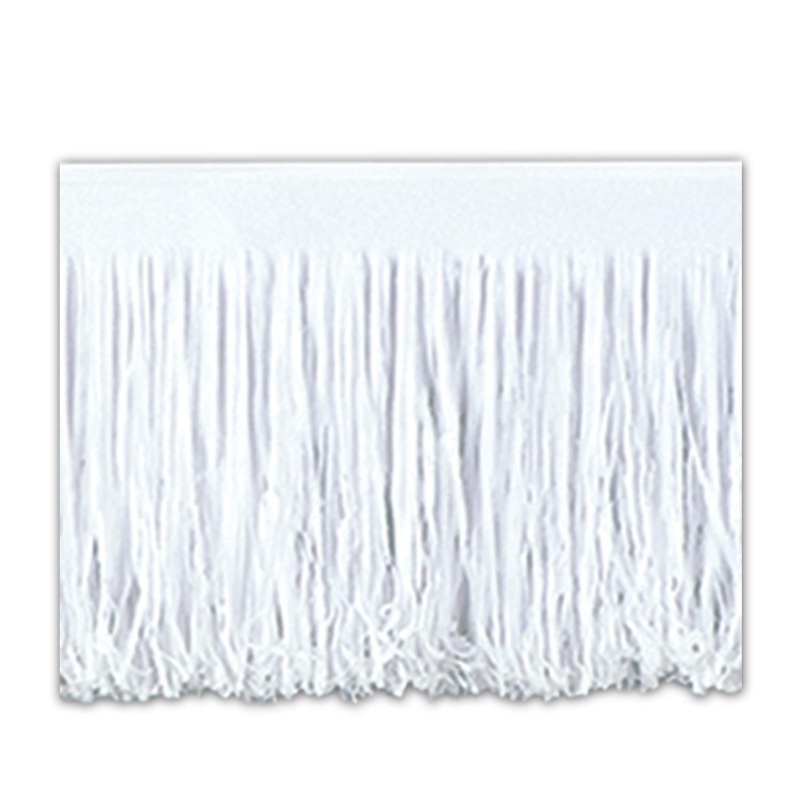 12 Pack Beistle 6-Ply Tissue Party Fringe Drape - white