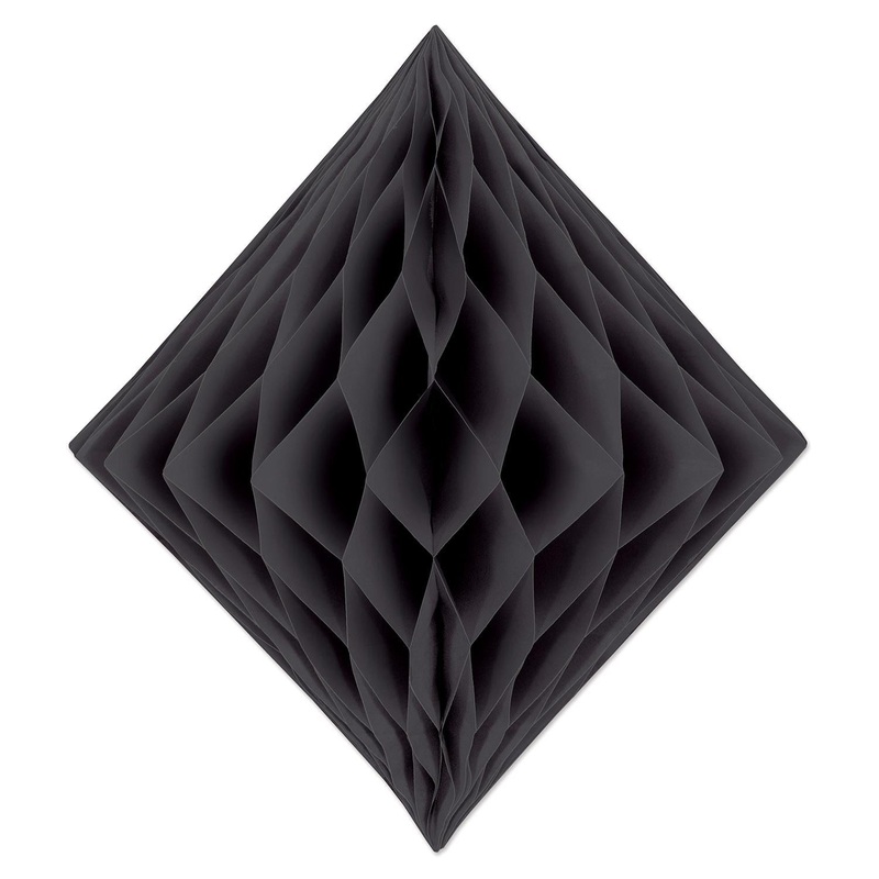 12 Pack Beistle Party Tissue Diamond - black