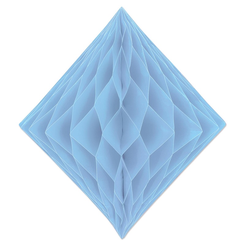 12 Pack Beistle Party Tissue Diamond - Light blue
