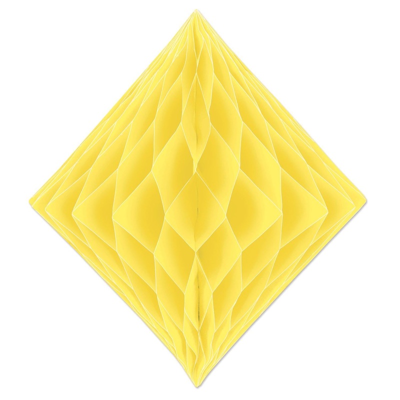 12 Pack Beistle Party Tissue Diamond - yellow