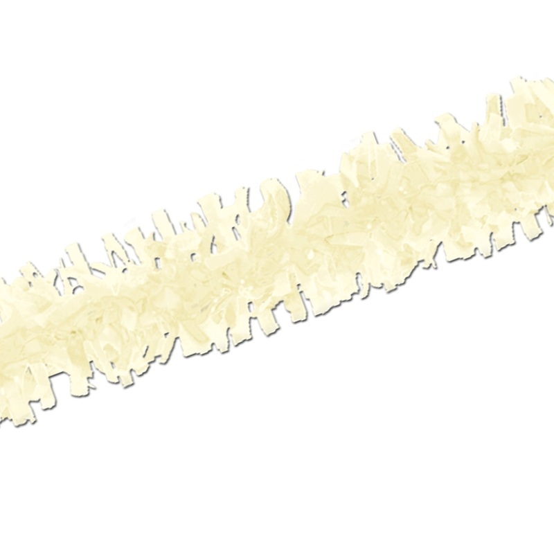 12 Piece Beistle Pkgd Party Tissue Festooning - ivory
