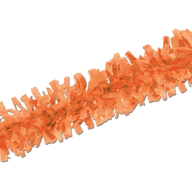 12 Piece Beistle Pkgd Party Tissue Festooning - orange