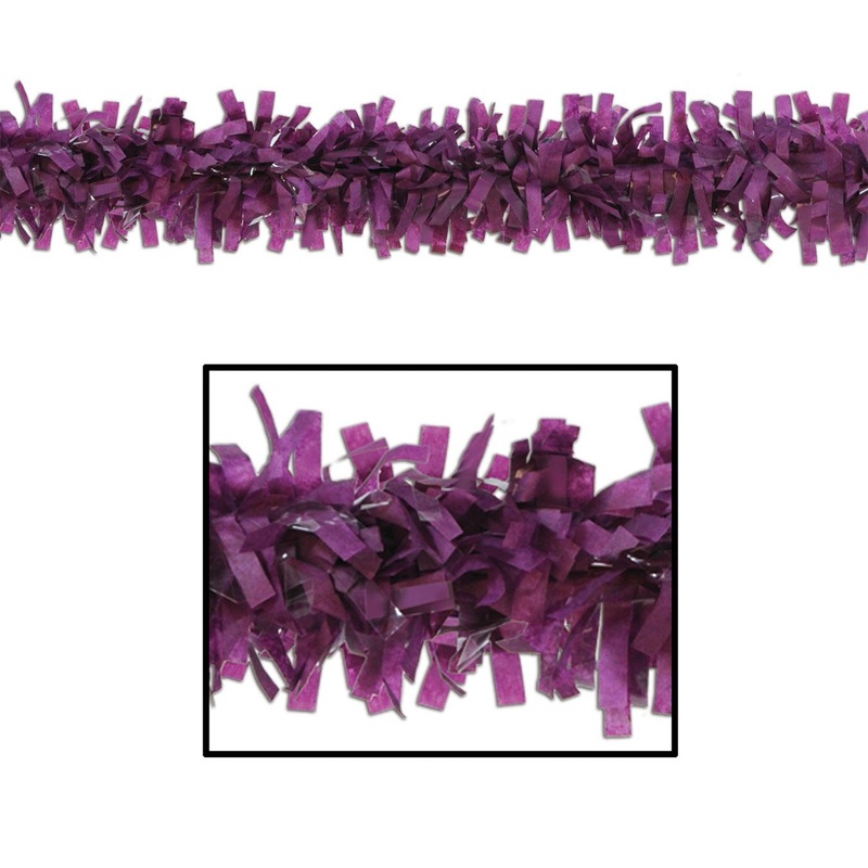 12 Piece Beistle Pkgd Party Tissue Festooning - purple