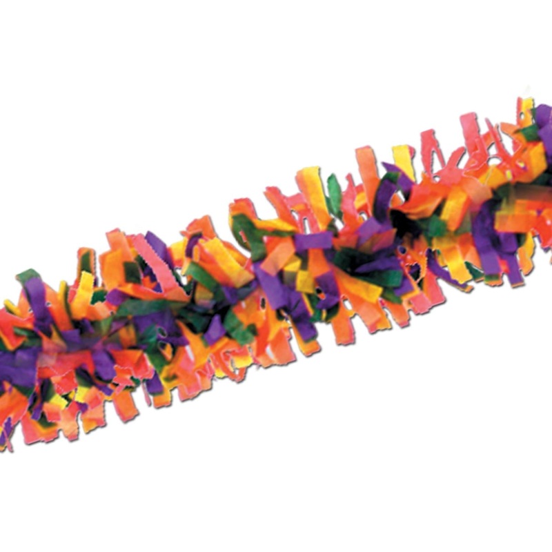 12 Piece Beistle Pkgd Party Tissue Festooning - rainbow