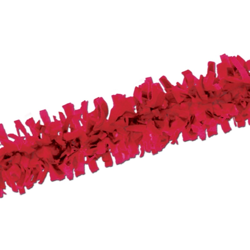12 Piece Beistle Pkgd Party Tissue Festooning - red
