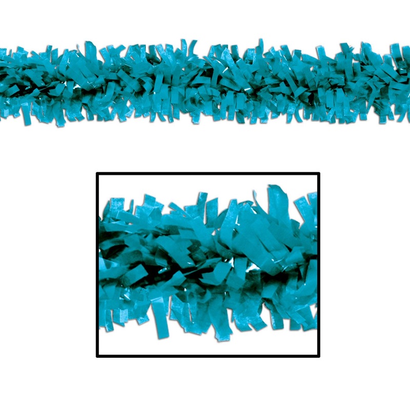 12 Piece Beistle Pkgd Party Tissue Festooning - turquoise