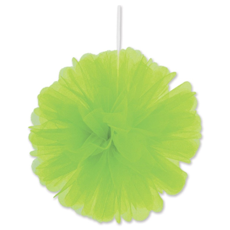24 Pack Beistle Party Lime Green Tulle Balls
