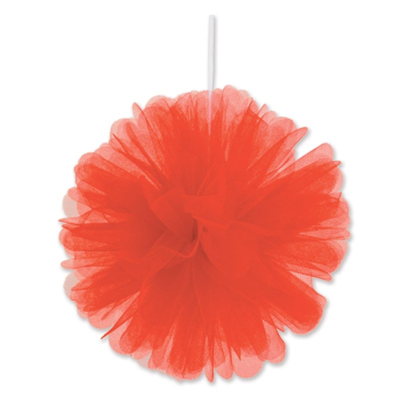 24 Pack Beistle Party Red Tulle Balls