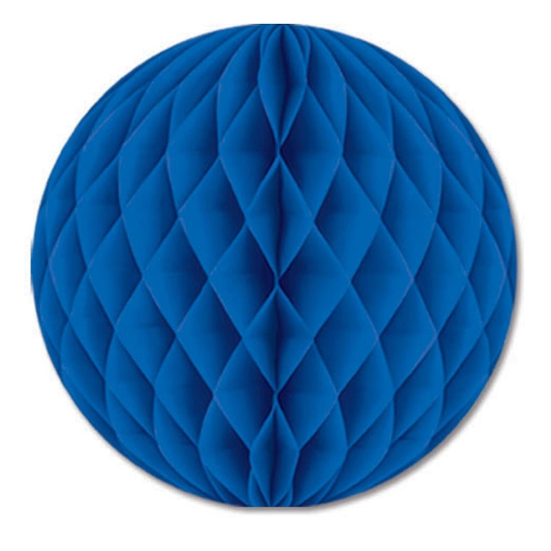 24 Pack Beistle Party Tissue Ball - blue