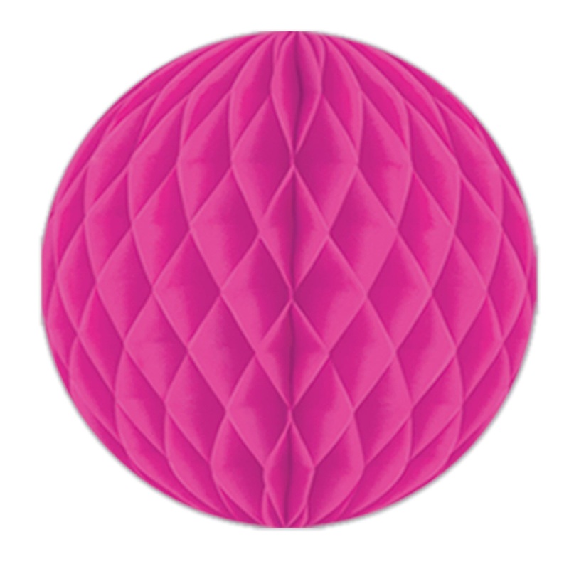 24 Pack Beistle Party Tissue Ball - cerise
