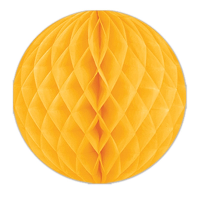 24 Pack Beistle Party Tissue Ball - golden-yellow