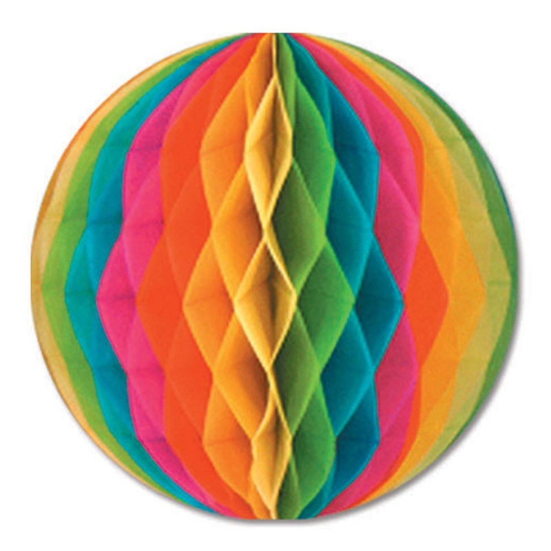 24 Pack Beistle Party Tissue Ball - multi-color