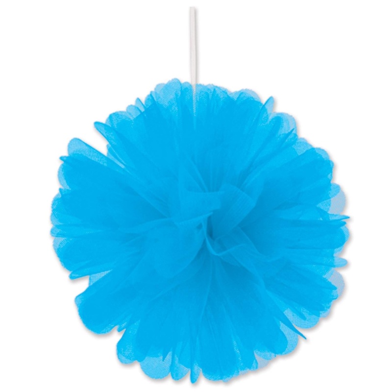 24 Pack Beistle Party Turquoise Tulle Balls