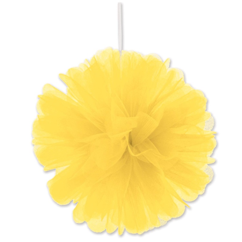 24 Pack Beistle Party Yellow Tulle Balls