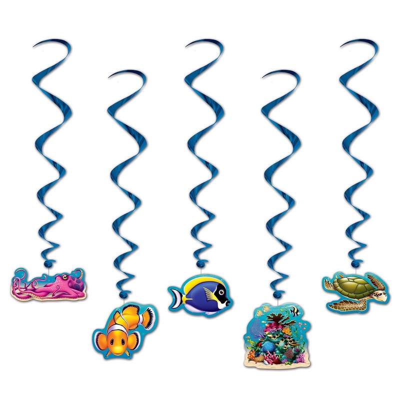 30 Piece Beistle Under The Sea Party Whirls