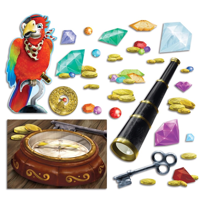 336 Piece Beistle Treasure Hunt Party Cutouts