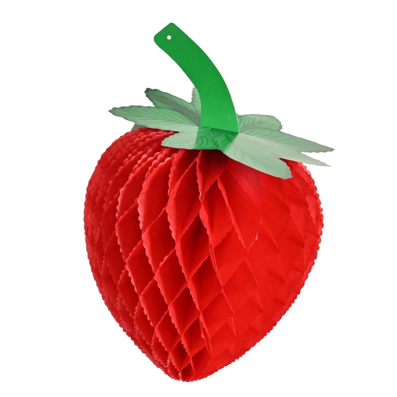 36 Piece Beistle 8 Inch-Tissue Strawberry Party Decoration