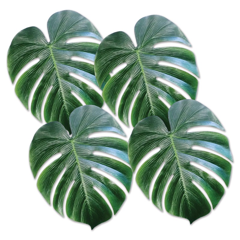 48 Piece Beistle Luau Party Tropical Palm Leaves