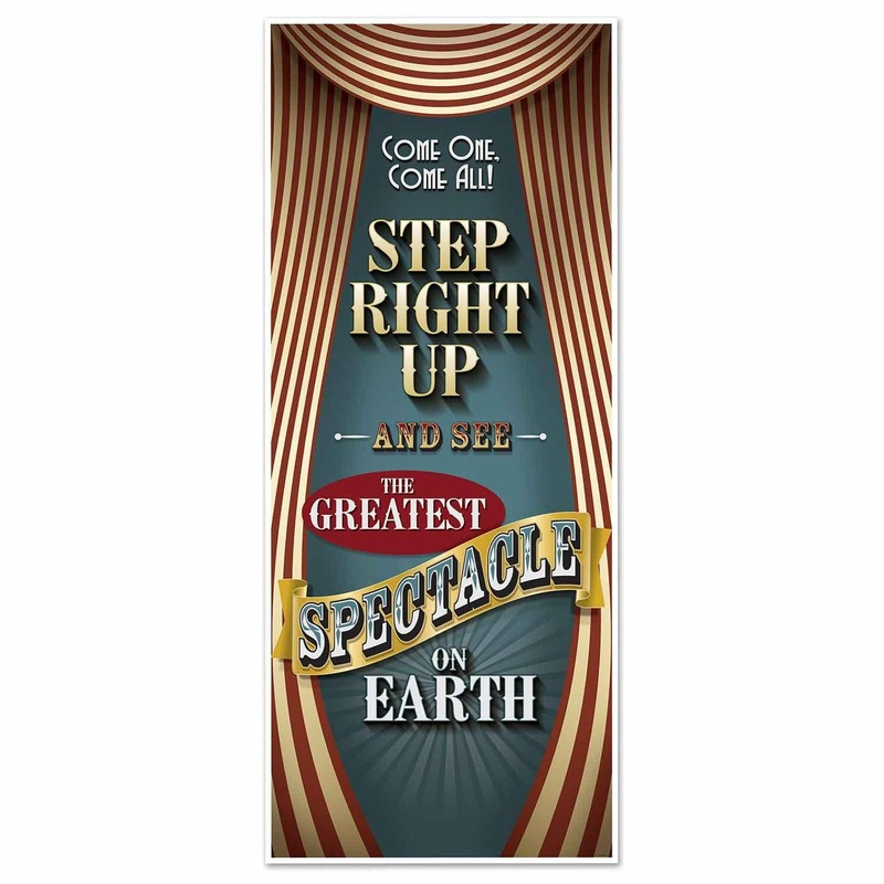 12 Pack Beistle Vintage Circus Party Door Cover