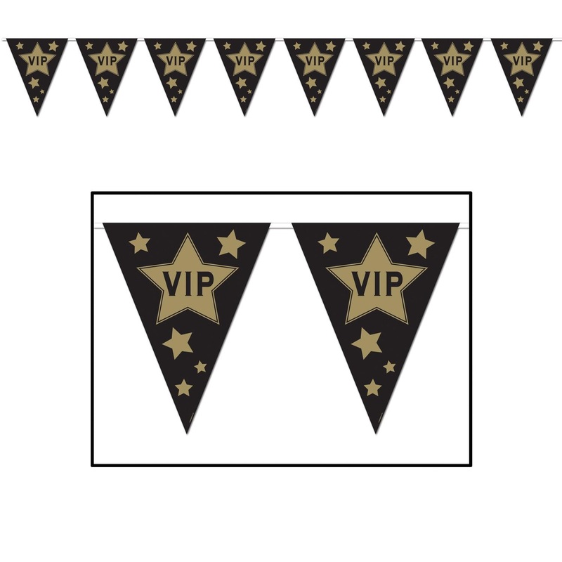 12 Pack Beistle VIP Party Pennant Banner