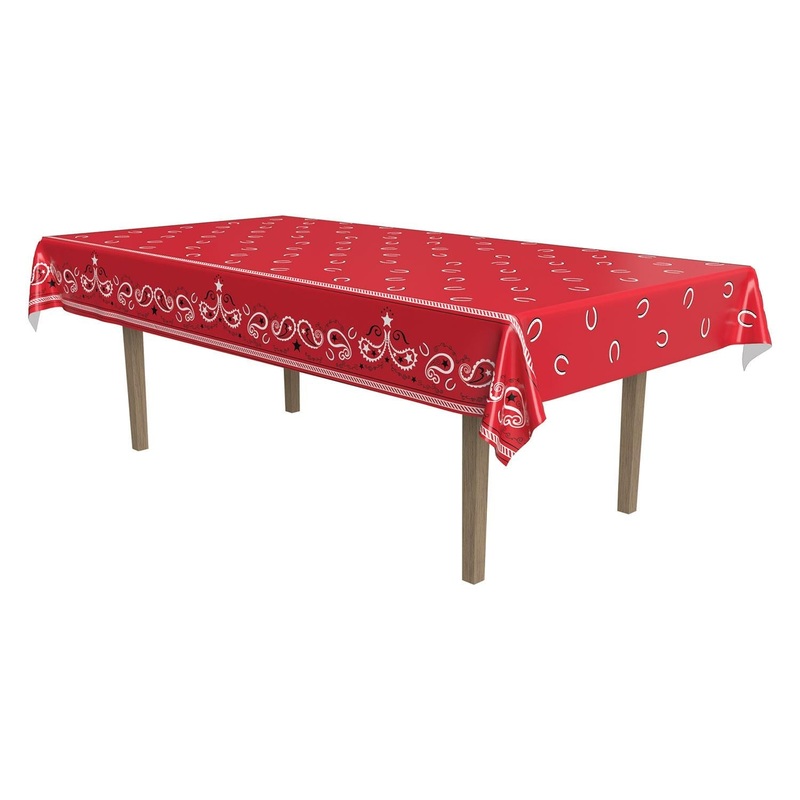 12 Pack Beistle Western Party Tablecover
