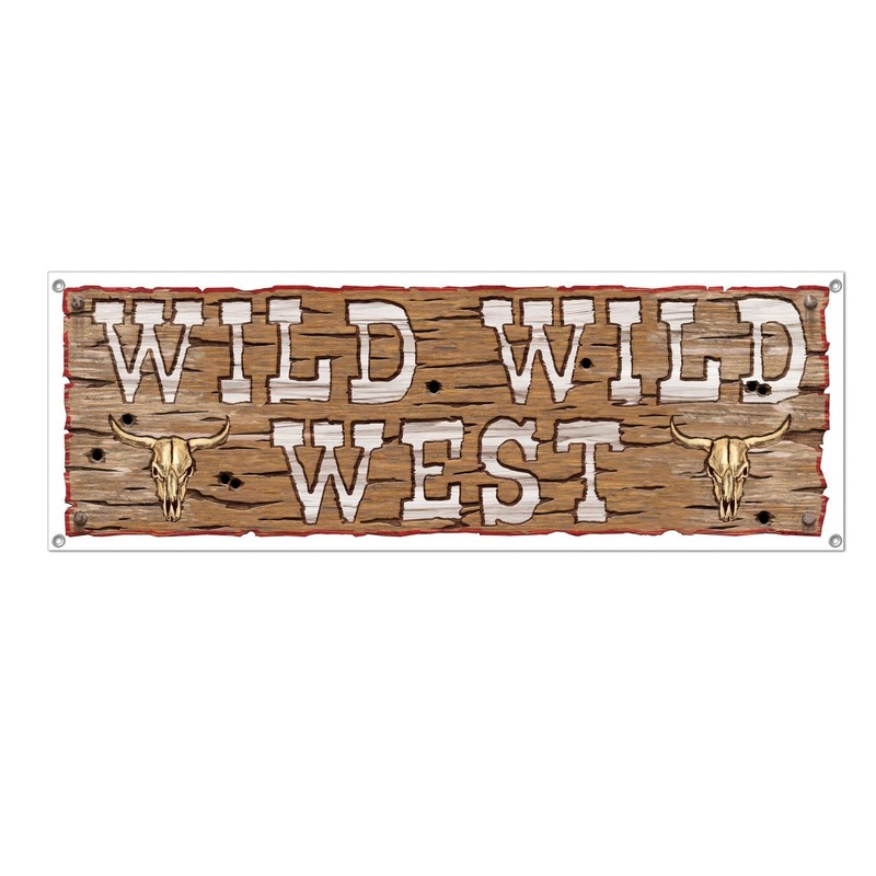 12 Pack Beistle Wild Wild West Party Sign Banner
