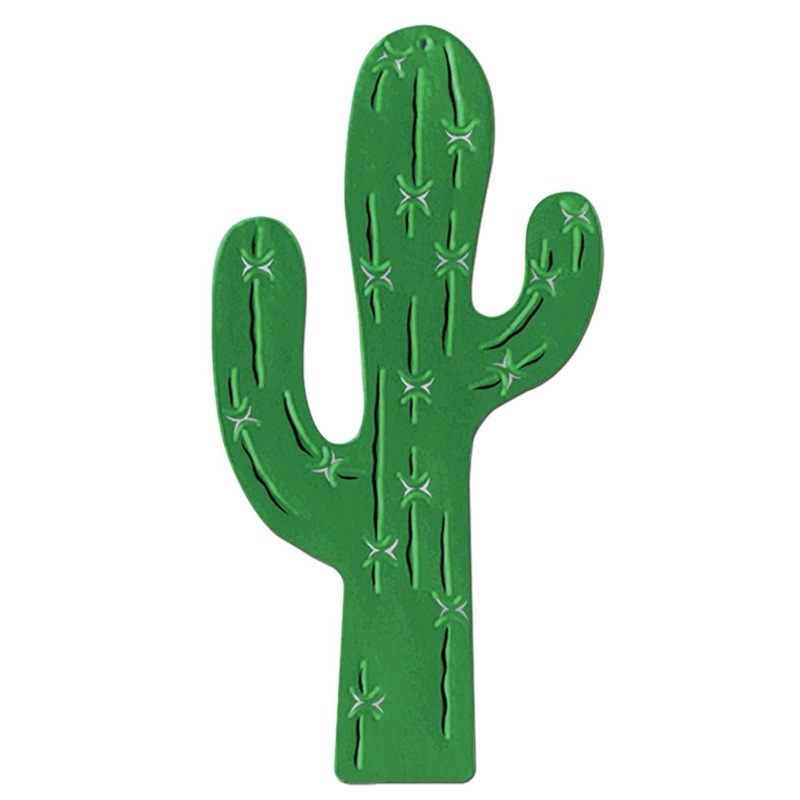 24 Pack Beistle Foil Cactus Party Silhouette