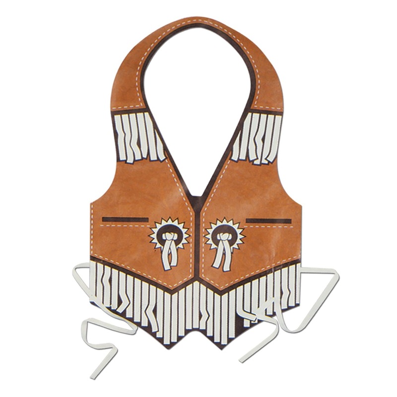 24 Pack Beistle Packaged Plastic Western Vest